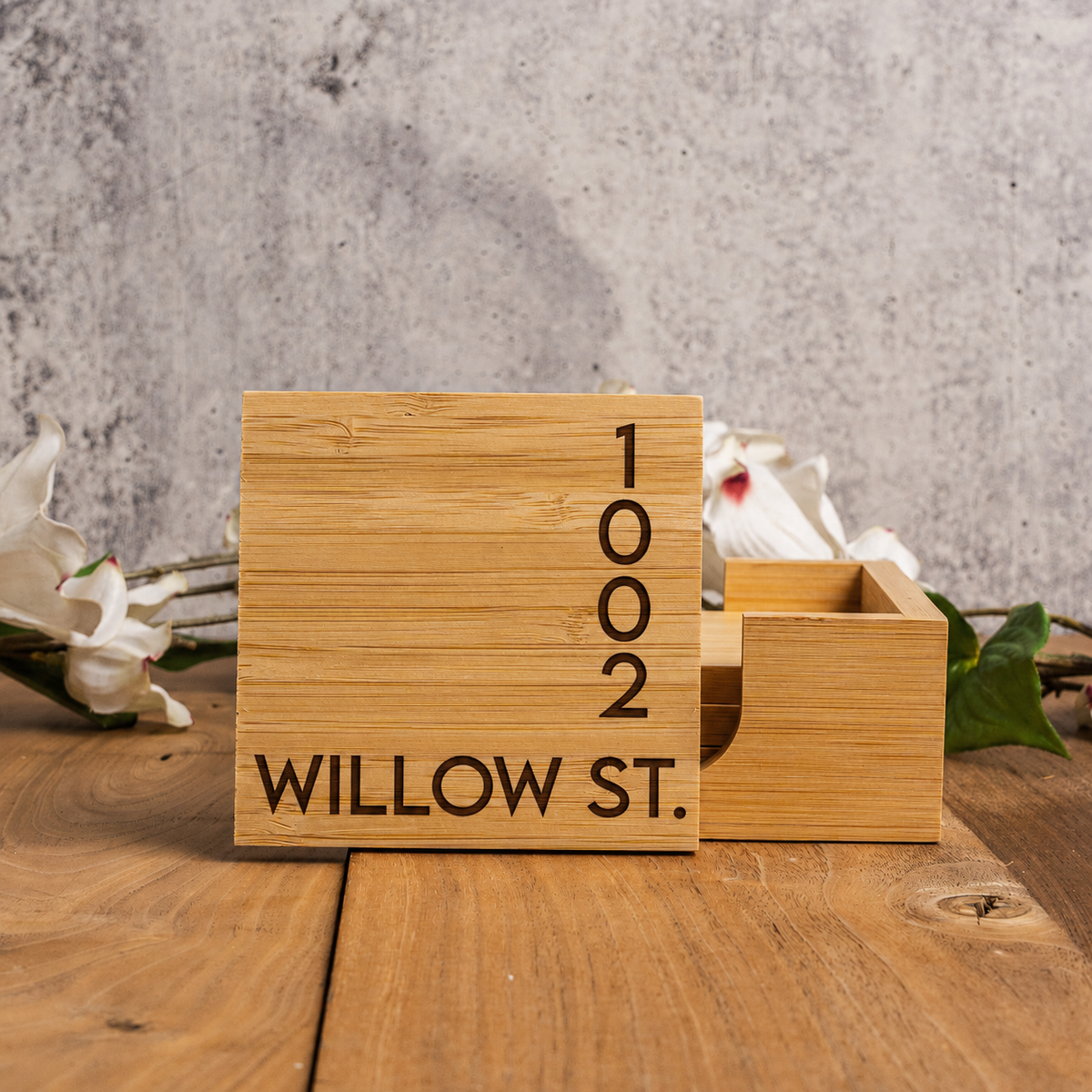 Personalized Address Coaster Set