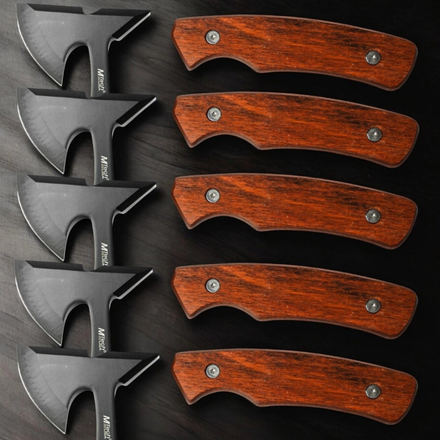 Set of 5 Engraved Axes - Groomsmen Gift
