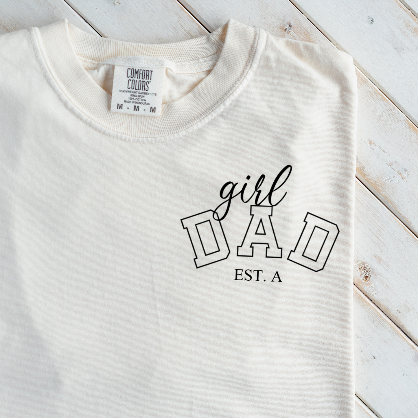 Premium Girl Dad T-Shirt with Custom Est Year