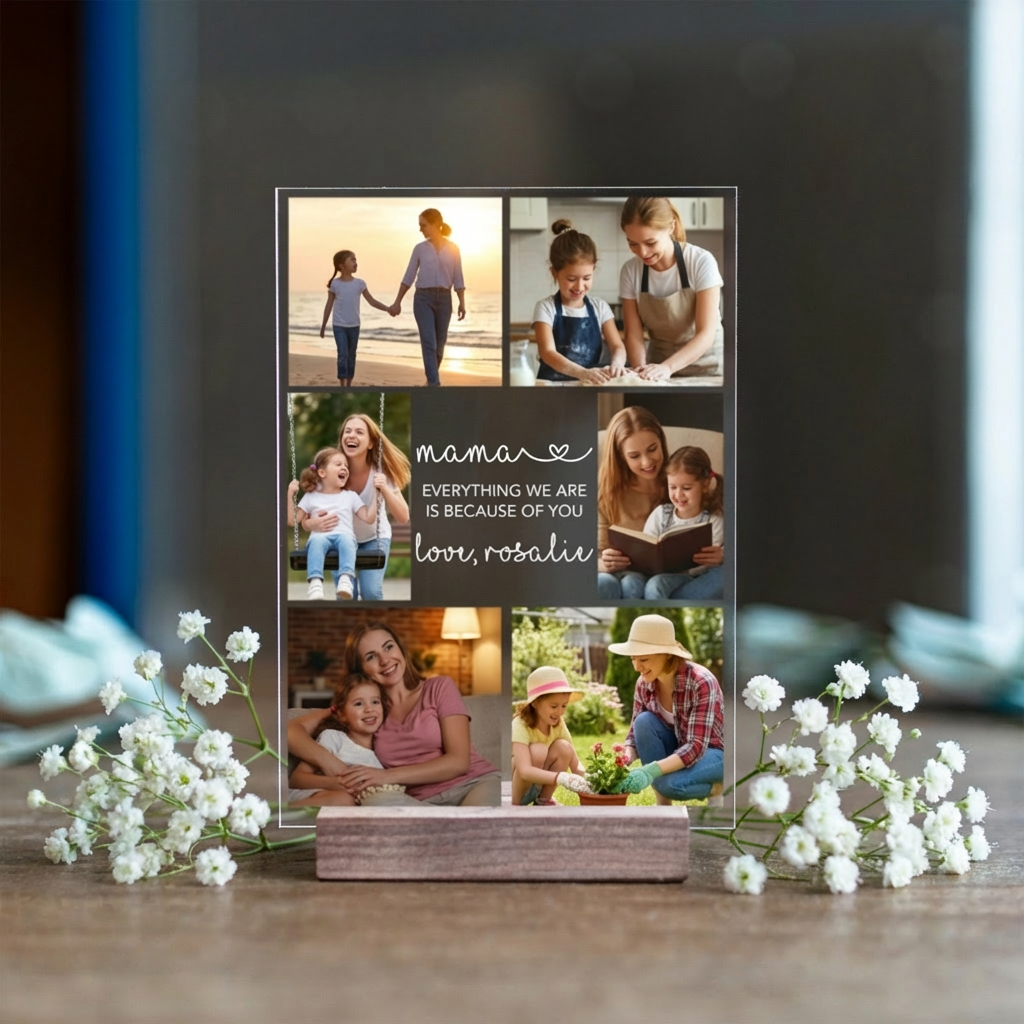 Customized Acrylic Mom Photo Collage