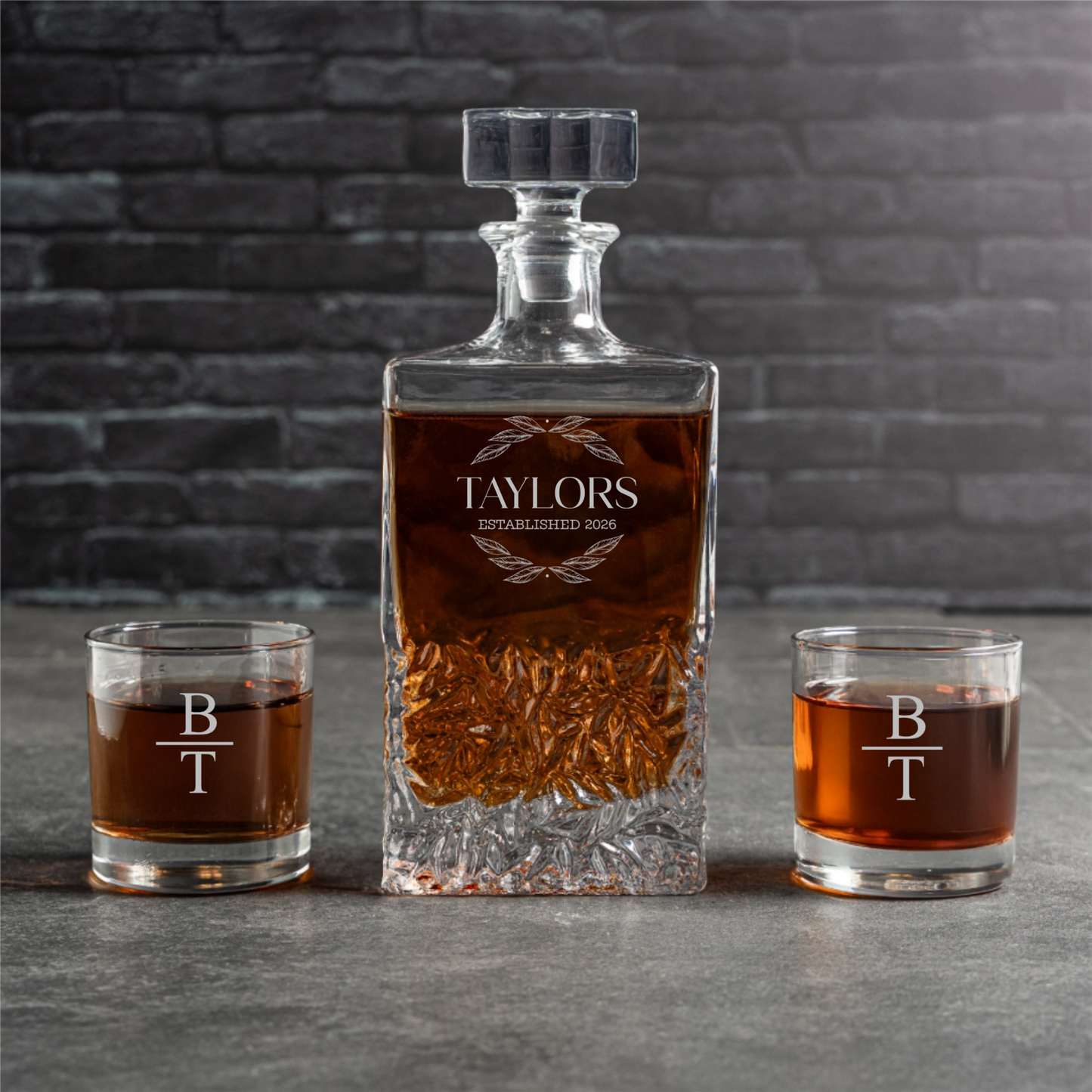 Customized Bradford Decanter Set - Signature Designs