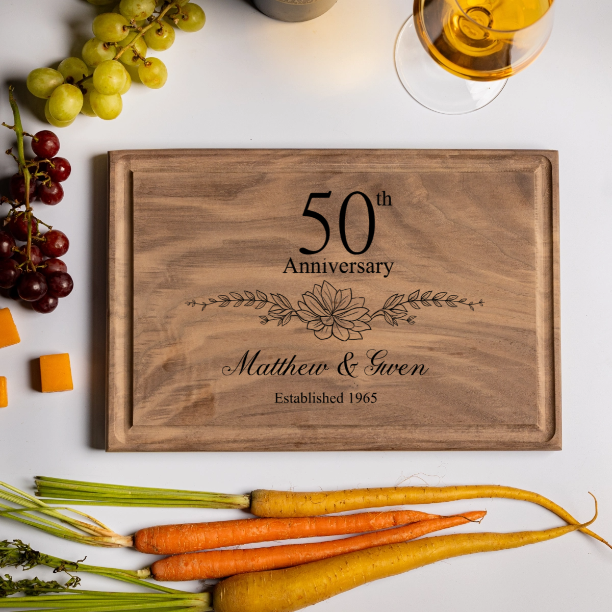Customized 50th Anniversary Cutting Boards