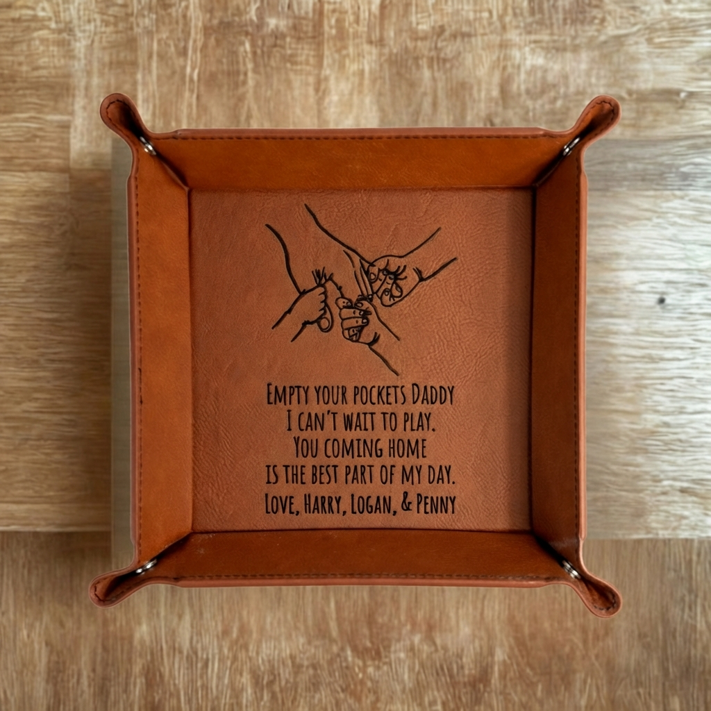Customized Father's Day Valet Tray