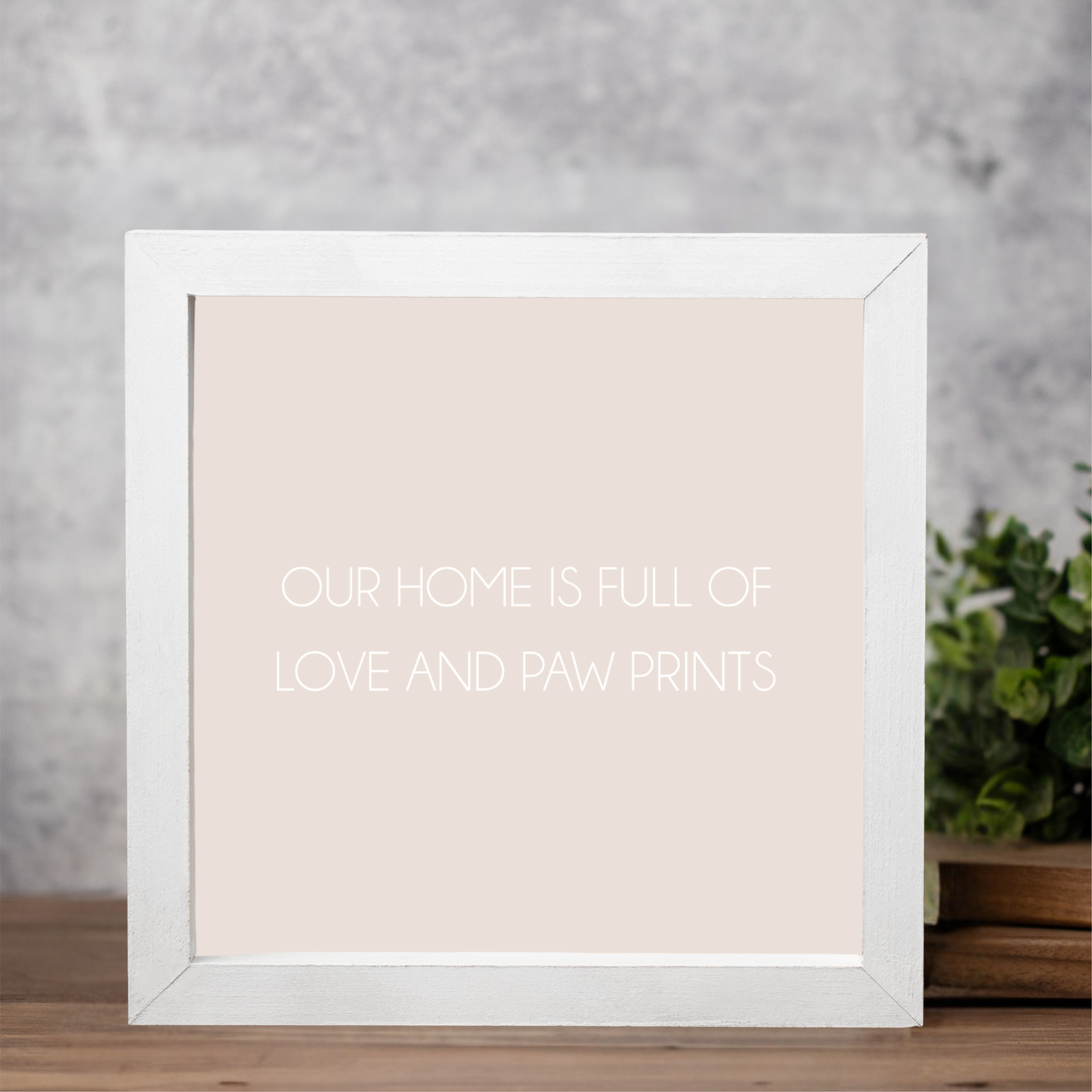 Customizble Quote Wall Art Framed Print