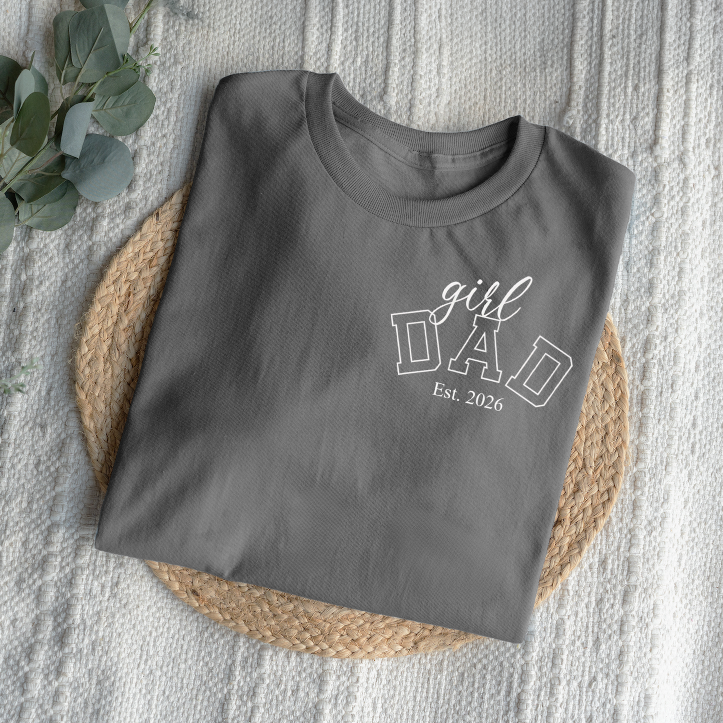 Custom Girl Dad T-Shirts with Est Year