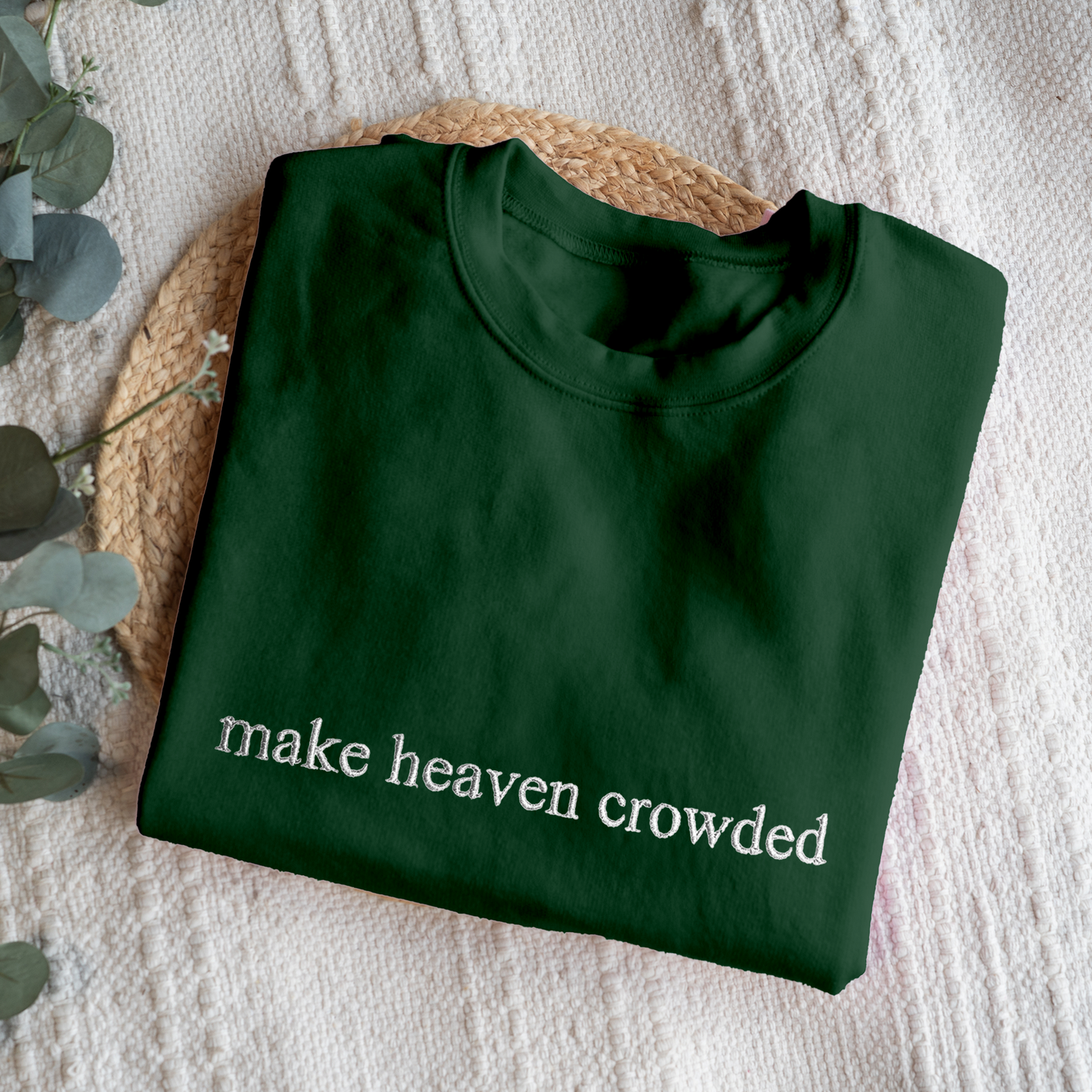 Embroidered Make Heaven Crowded Sweatshirt