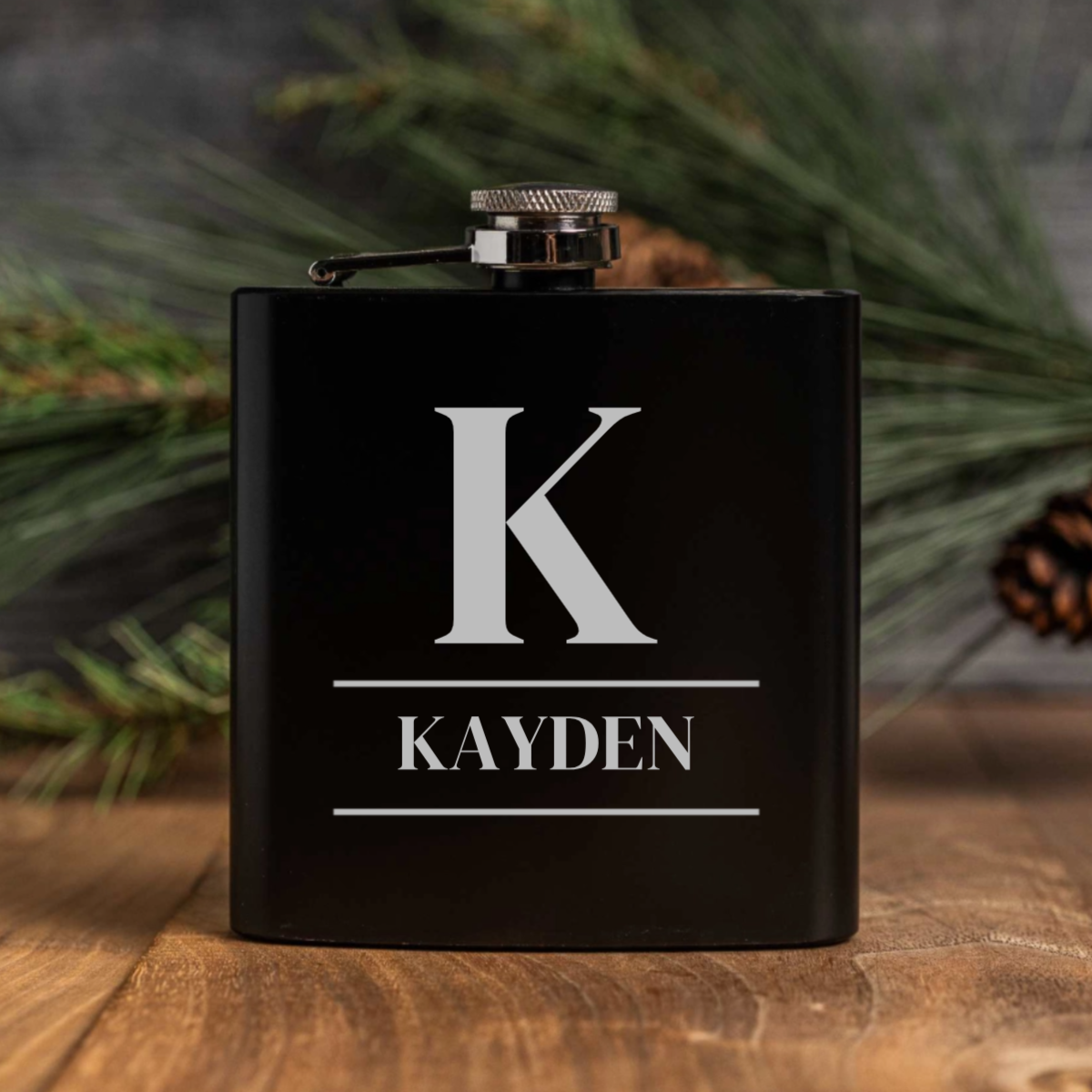 Customized Black Powder Coated Flasks