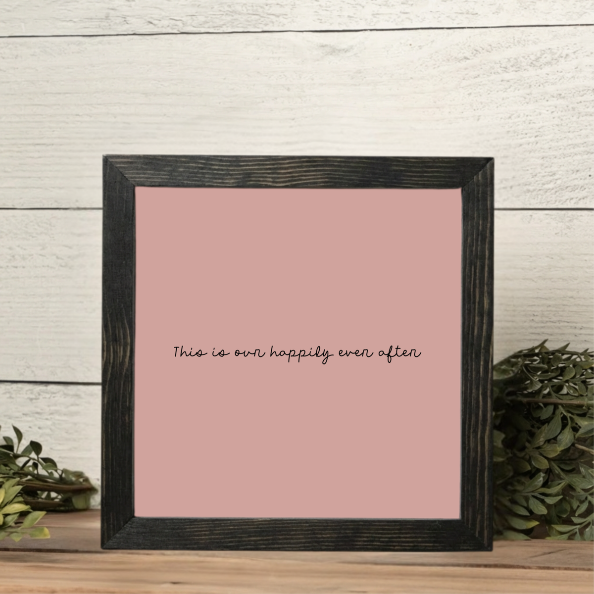 Customizble Quote Wall Art Framed Print