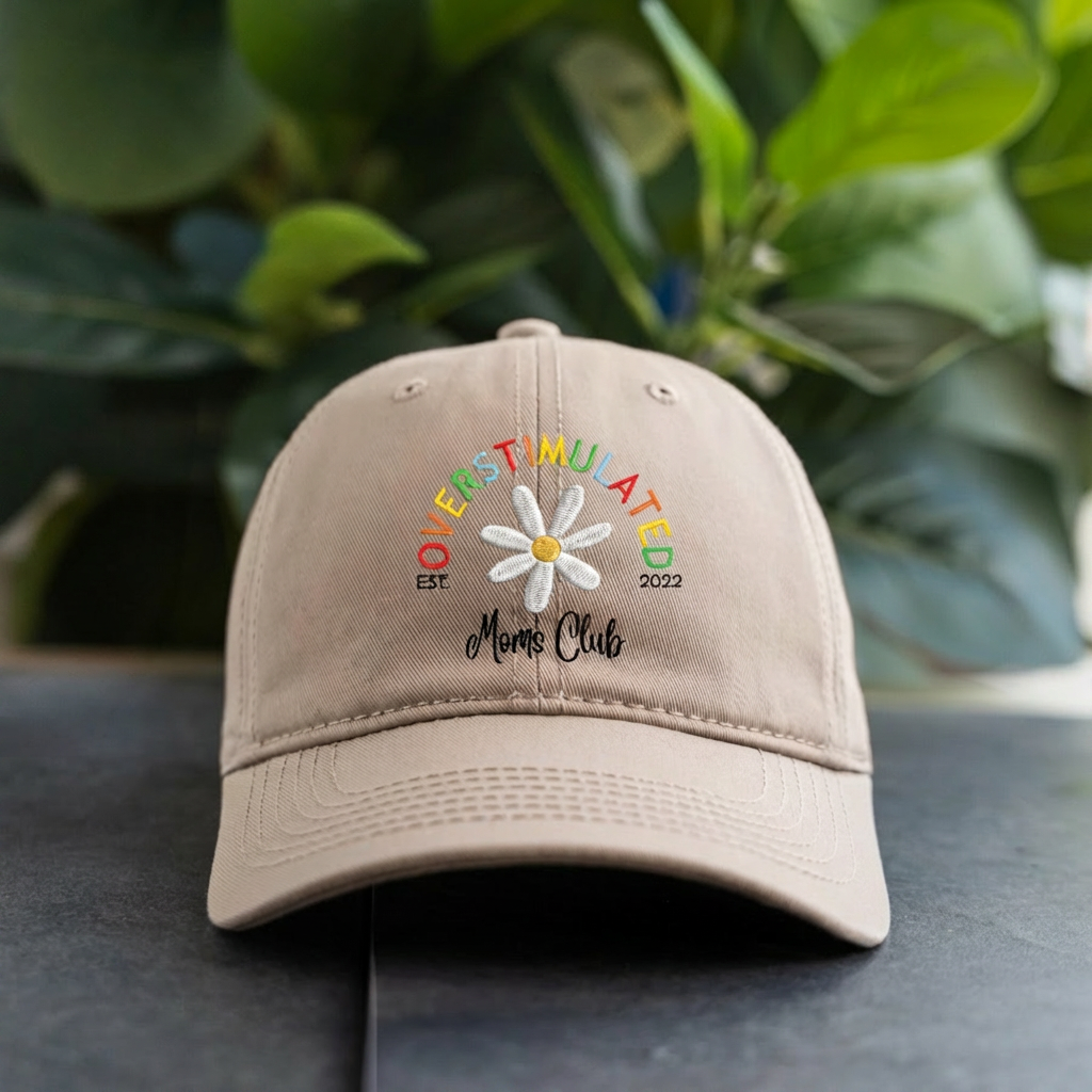 Overstimulated Embroidered Mom Hat
