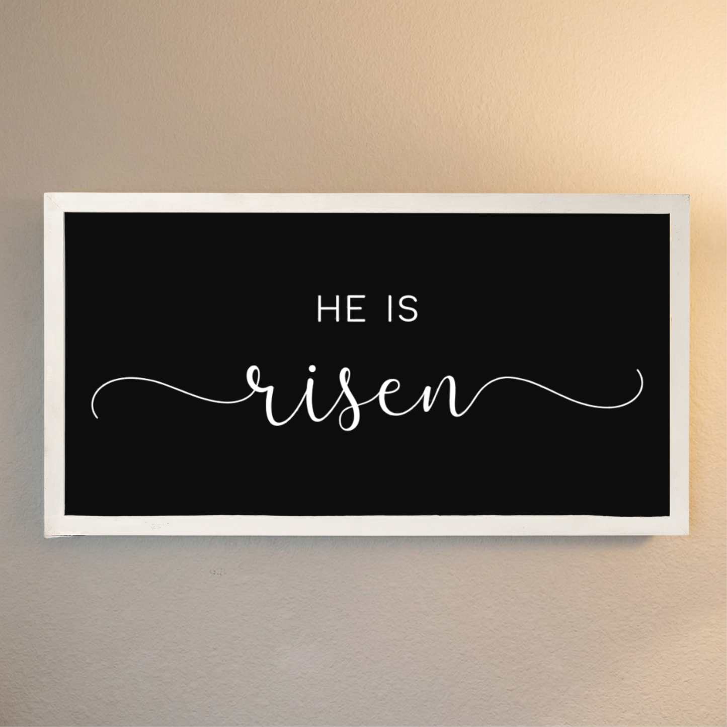 He Is Risen Easter Framed Sign