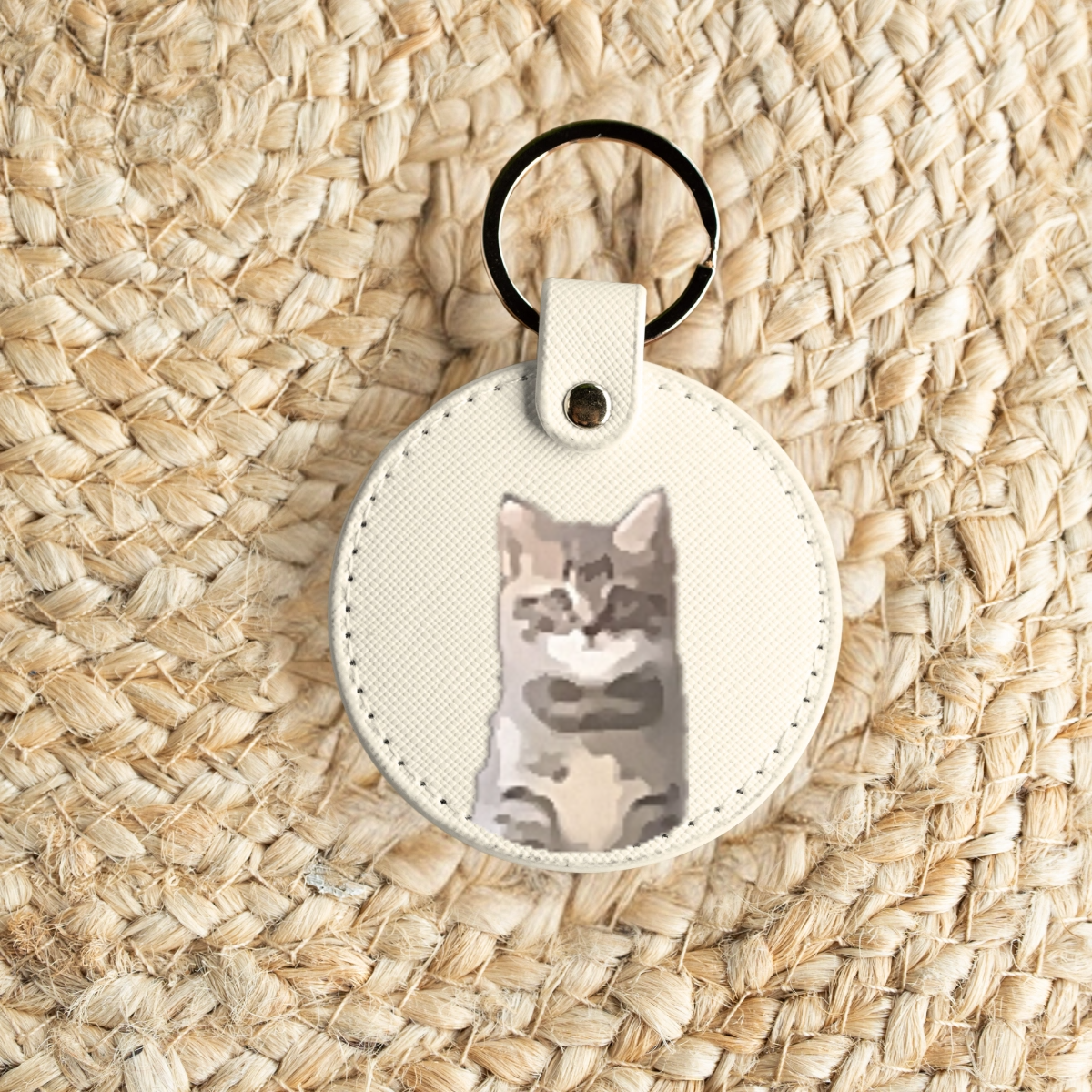 Customized Pet Circle Keyring