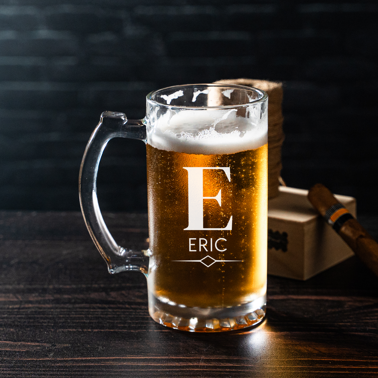 Set of 5 25oz Beer Mugs Groomsmen Gift