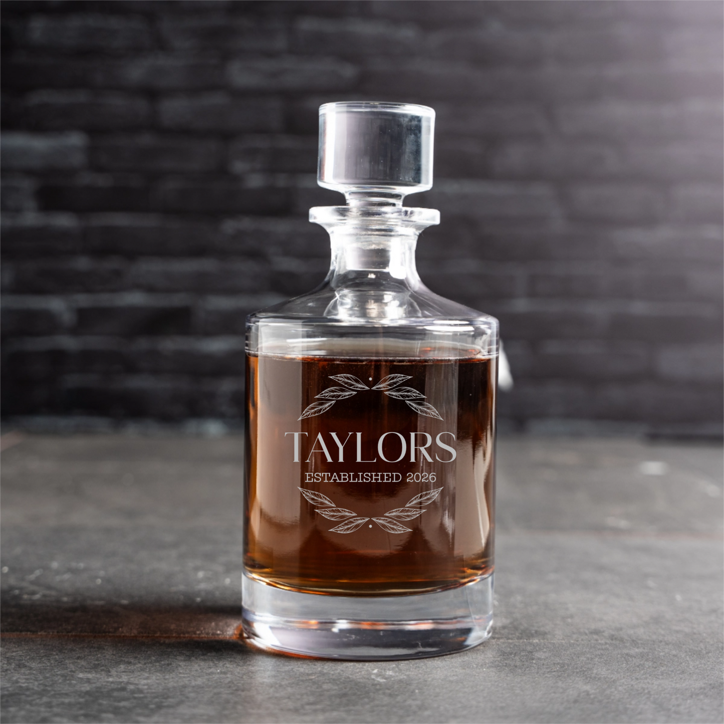 Set of 5 Aberdeen Decanters Groomsmen Gift - Signature Designs