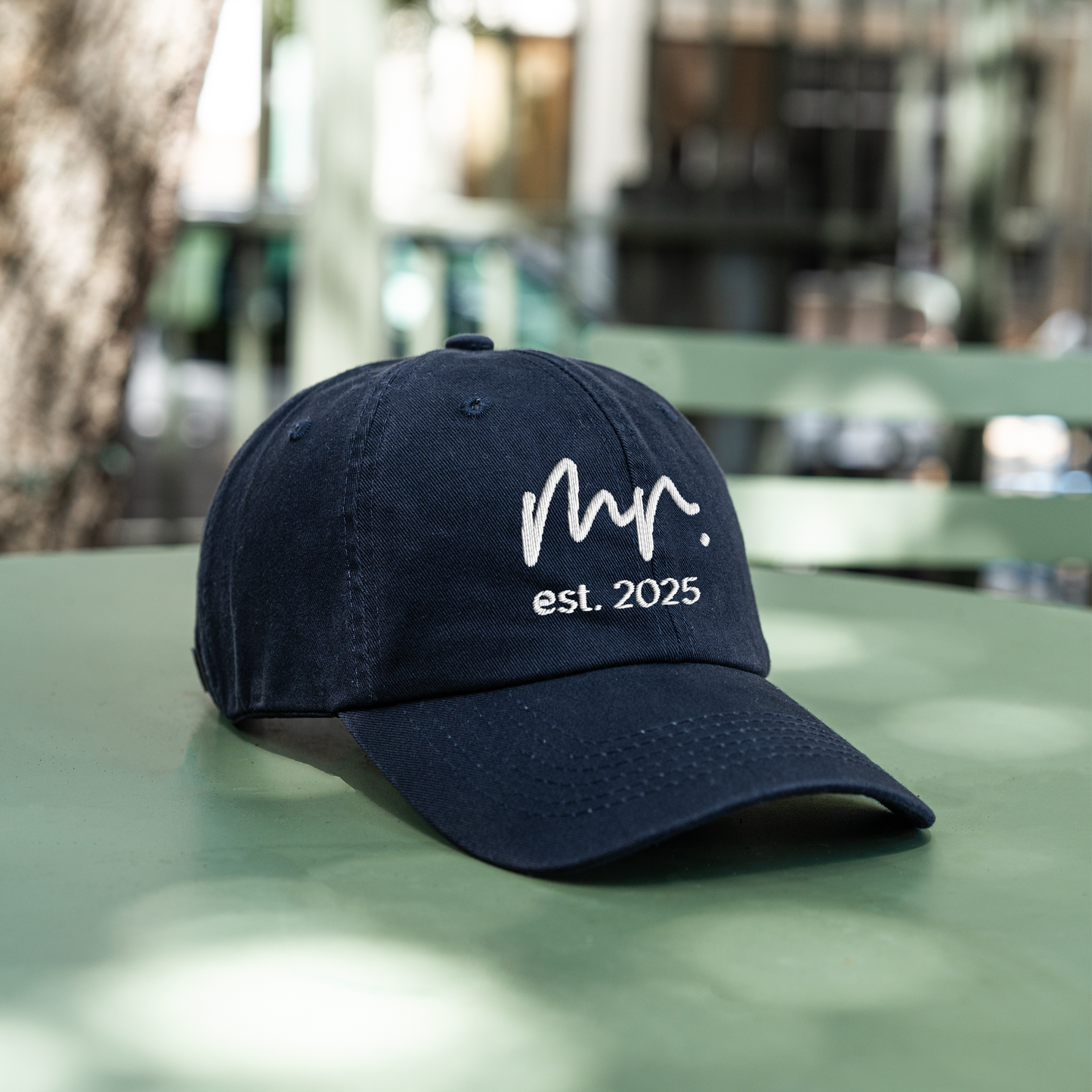 Custom Mr. & Mrs. Established Date Hats