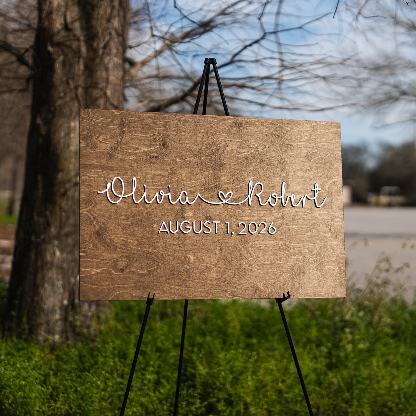 Custom 3D Wedding Welcome Sign