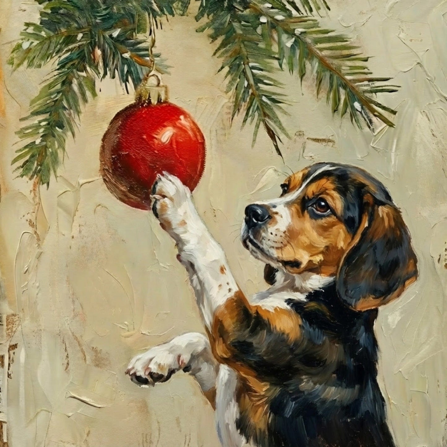 Framed Christmas Dog Prints