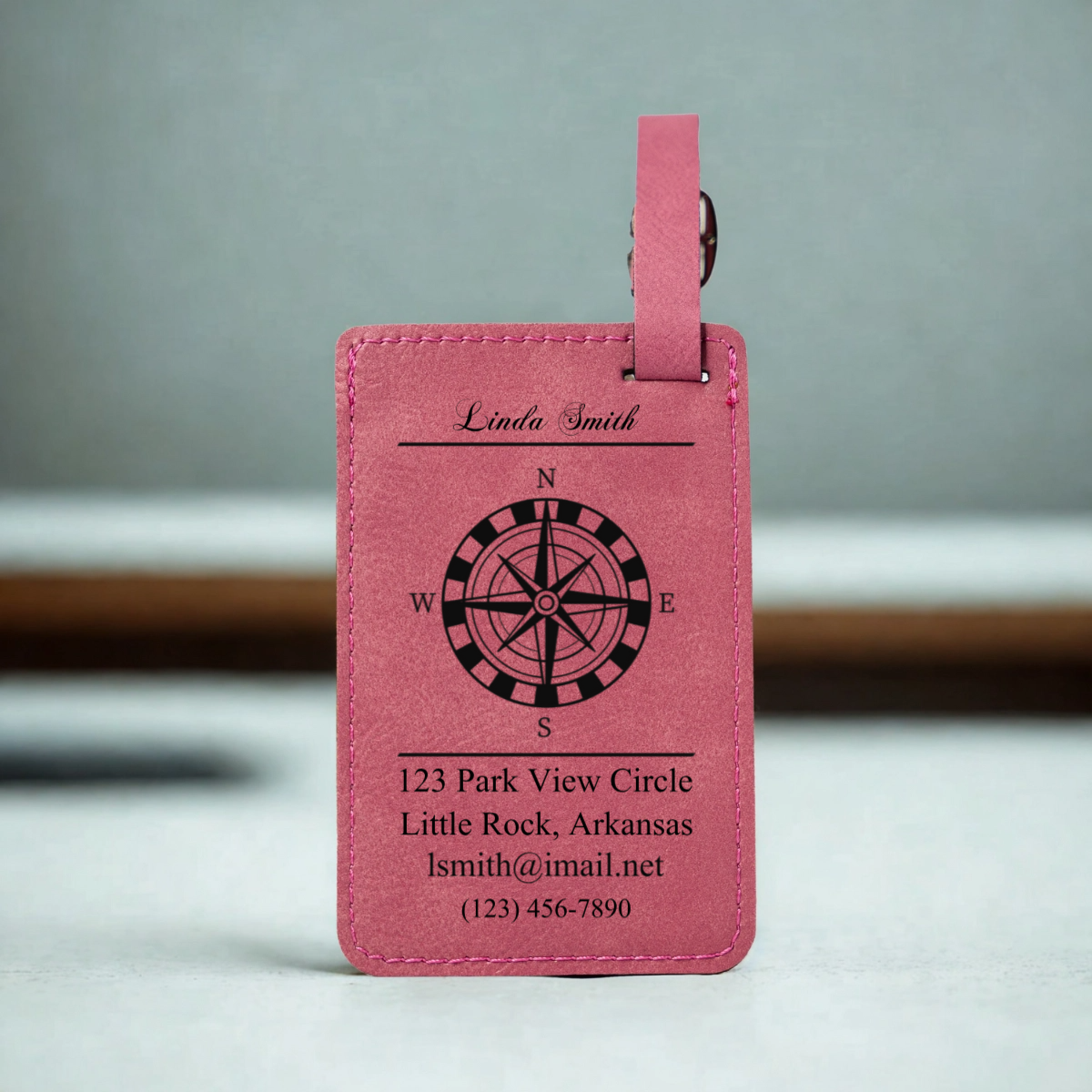 Customized Leather Luggage Tags
