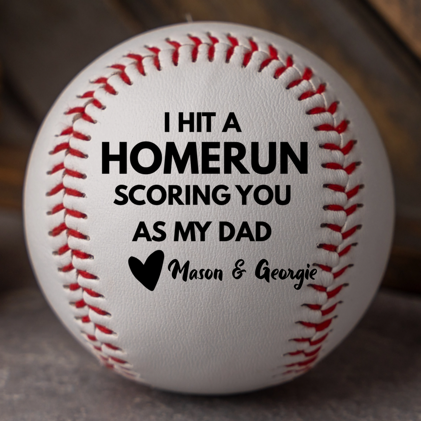 Customized Father's Day Baseball Gift