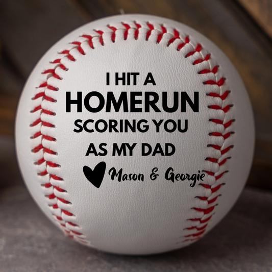 Customized Father's Day Baseball Gift