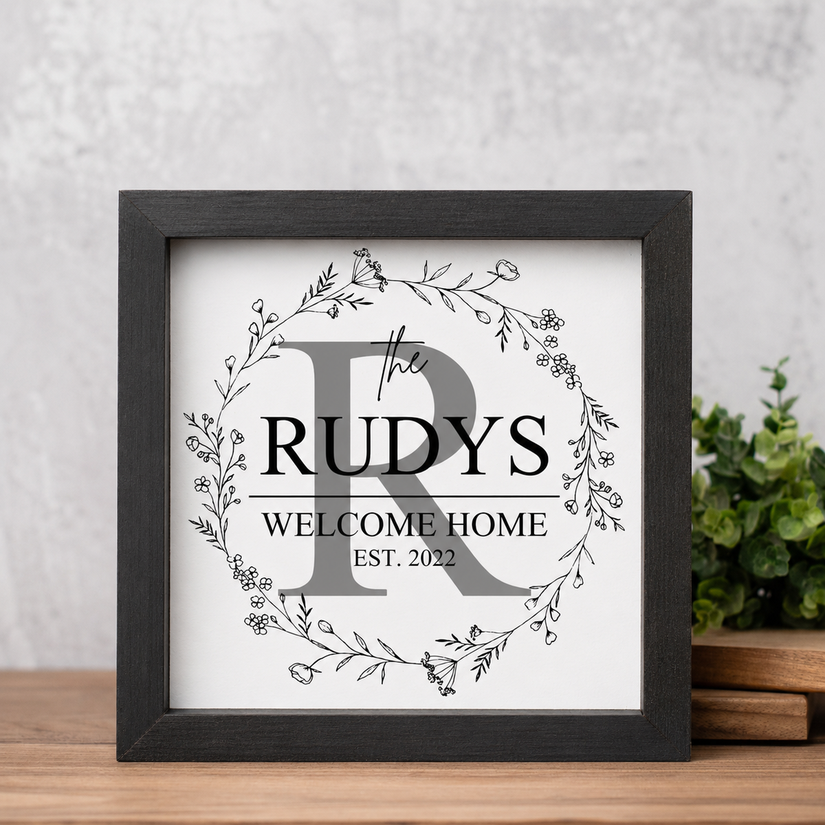 Personalized Welcome Home Sign