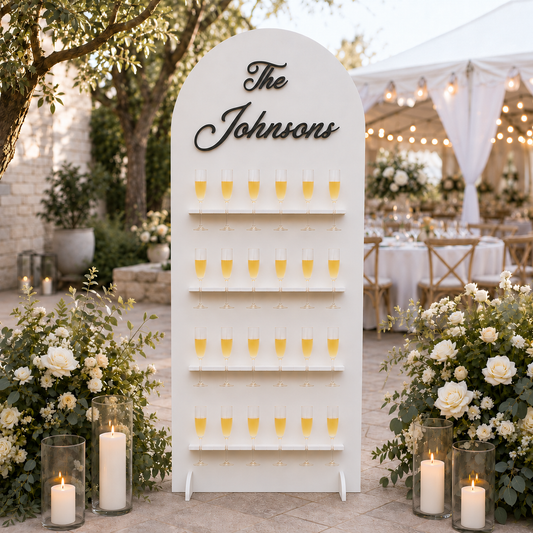 Customized Champagne Wall