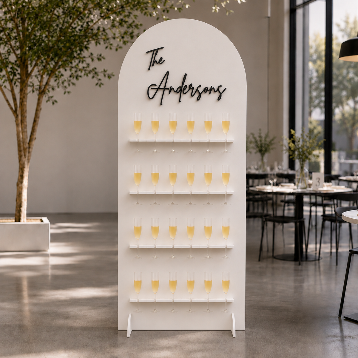 Customized Champagne Wall