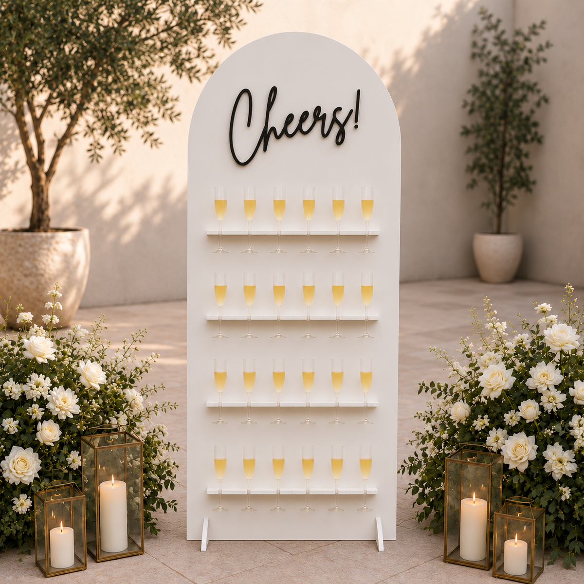 Customized Champagne Wall