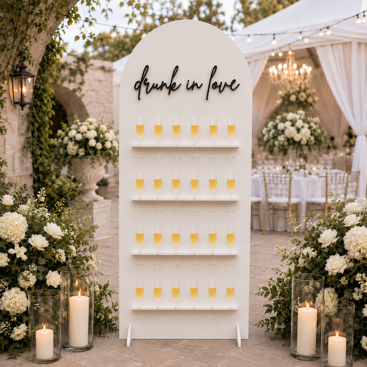 Customized Champagne Wall