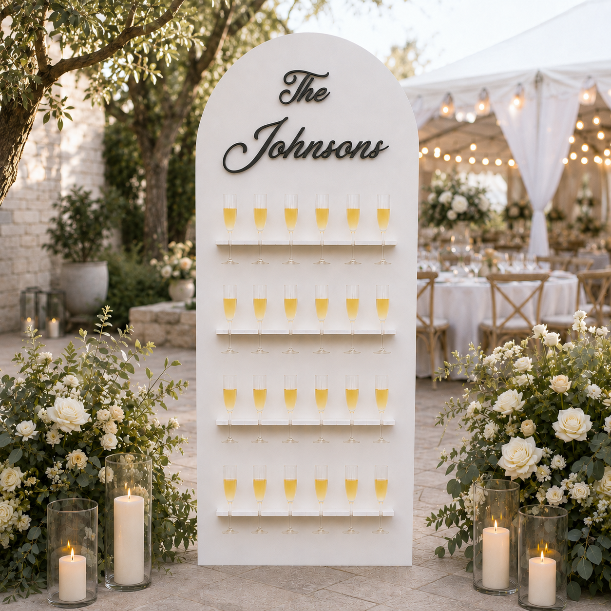 Customized Champagne Wall