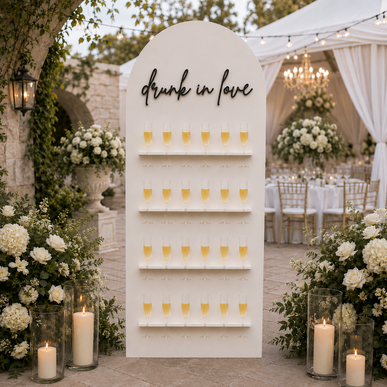 Customized Champagne Wall