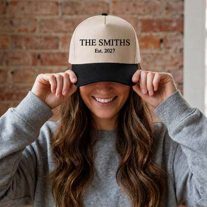 Customized Wedding Embroidered Trucker Hat