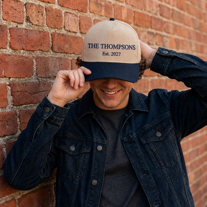 Customized Wedding Embroidered Trucker Hat