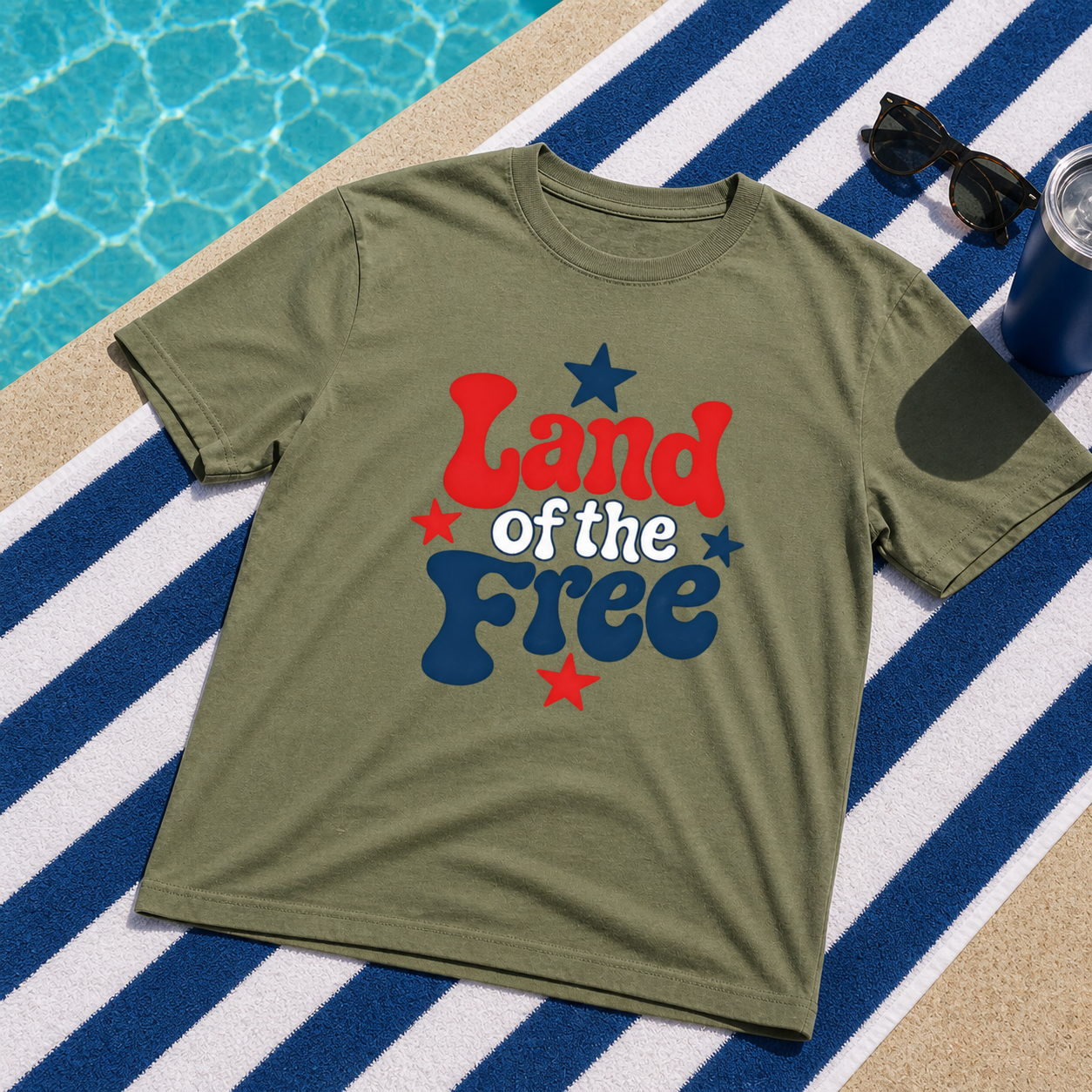 4th of July "Land of the Free" Premium Tee