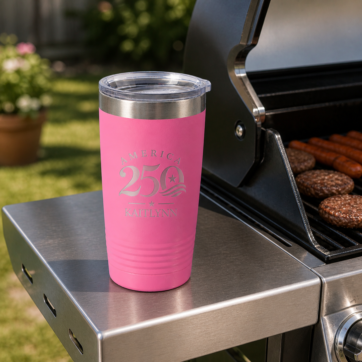 Customized 4th of July 250th Year 20oz Tumbler