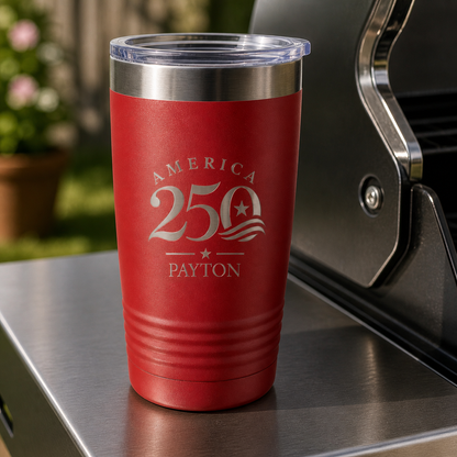 Customized 4th of July 250th Year 20oz Tumbler