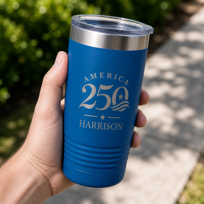 Customized 4th of July 250th Year 20oz Tumbler