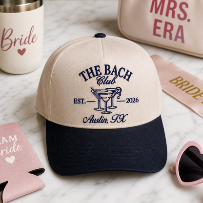 Customized "The Bach Club" Embroidered Trucker Hats