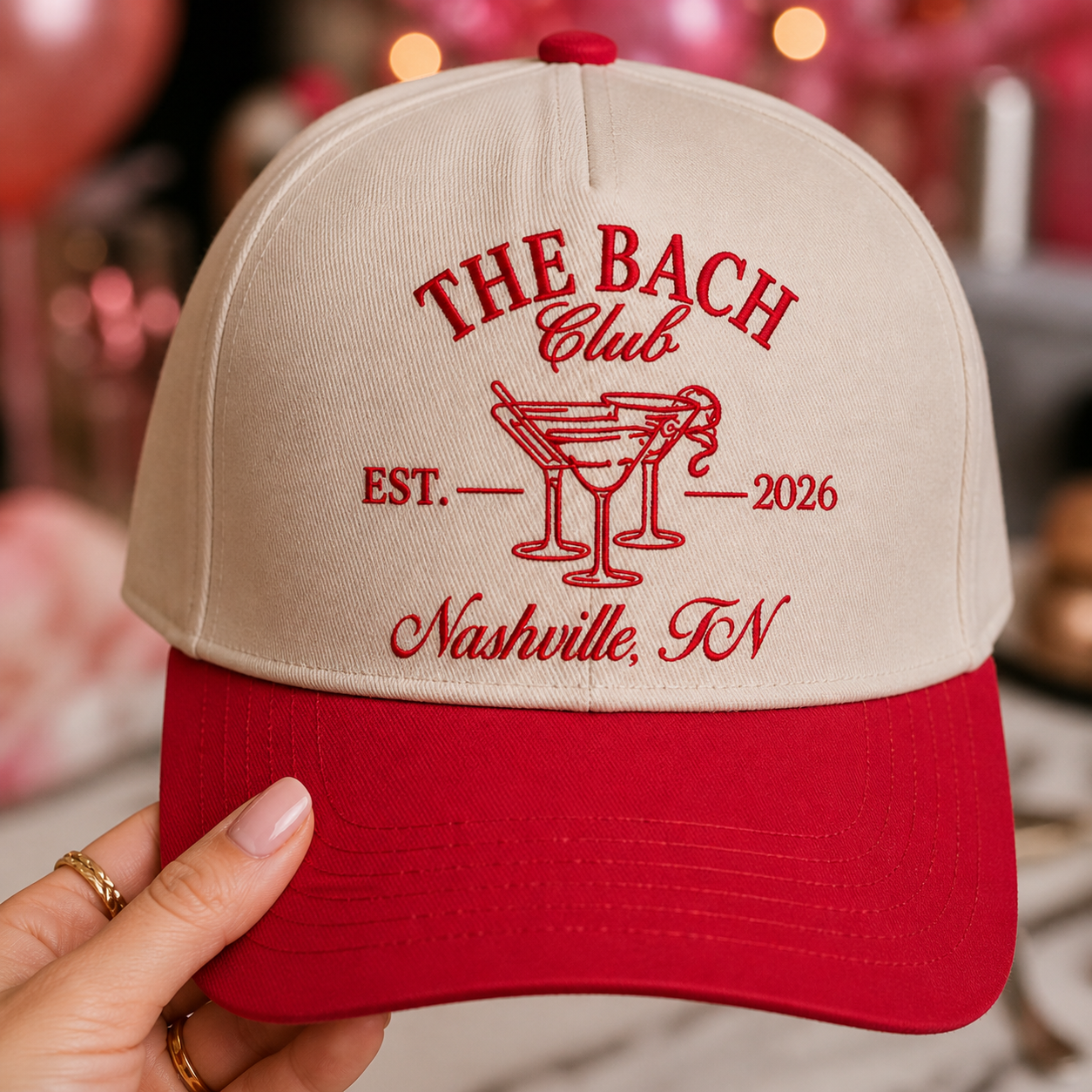 Customized "The Bach Club" Embroidered Trucker Hats