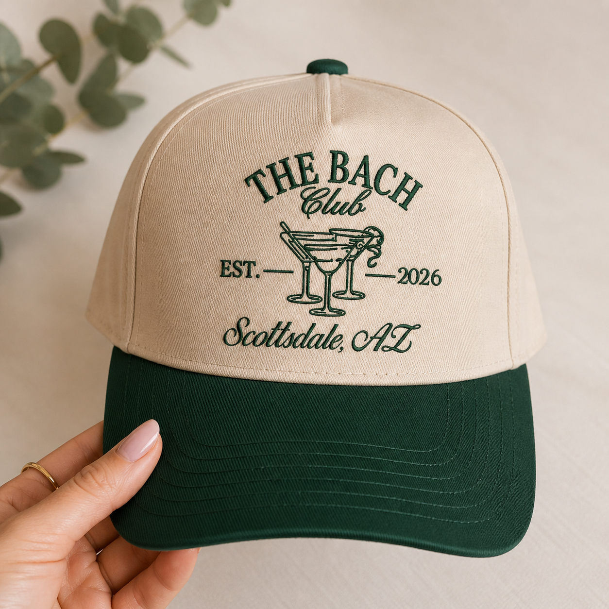 Customized "The Bach Club" Embroidered Trucker Hats