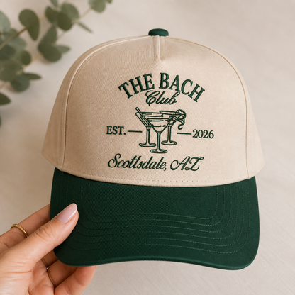 Customized "The Bach Club" Embroidered Trucker Hats
