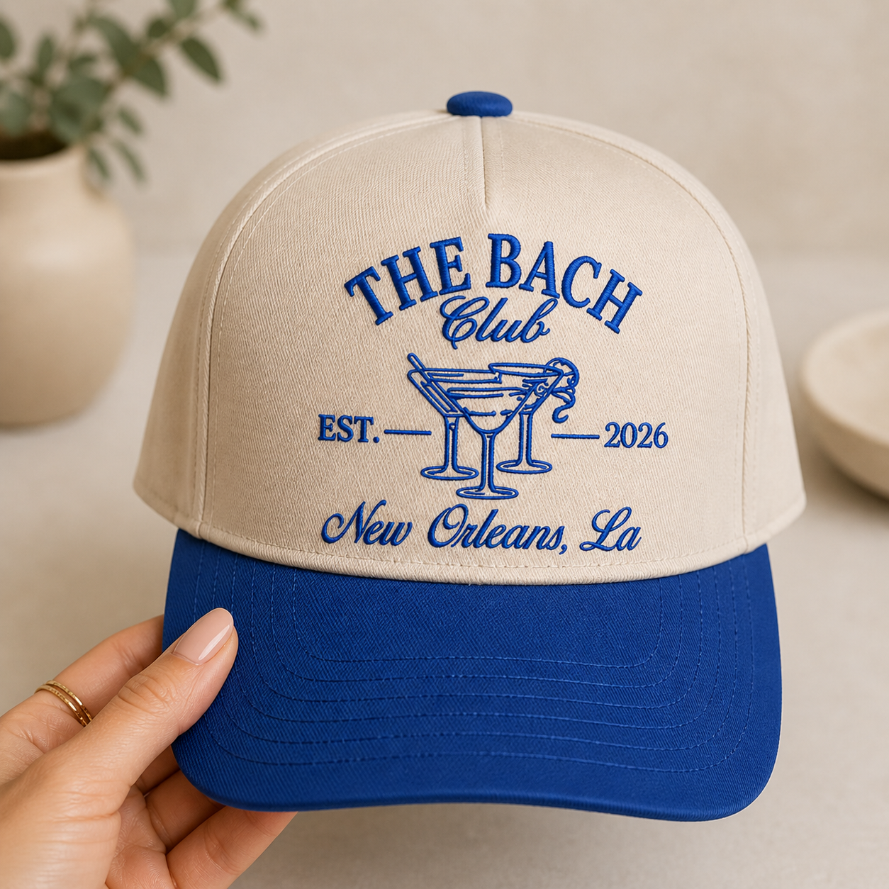 Customized "The Bach Club" Embroidered Trucker Hats