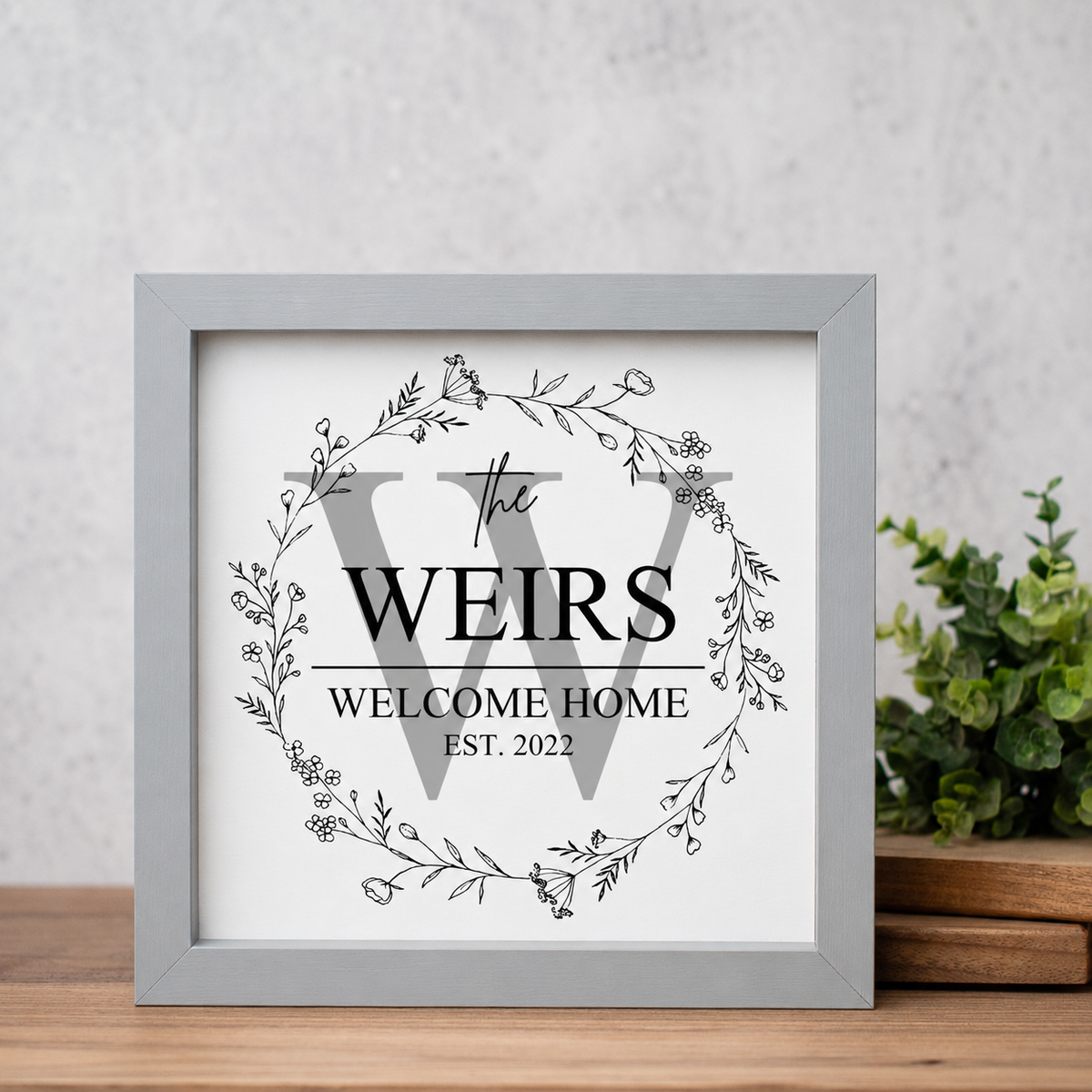 Personalized Welcome Home Sign