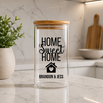 Personalized Home Sweet Home Candy Jar