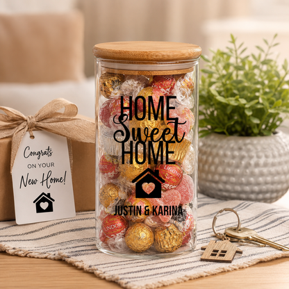 Personalized Home Sweet Home Candy Jar