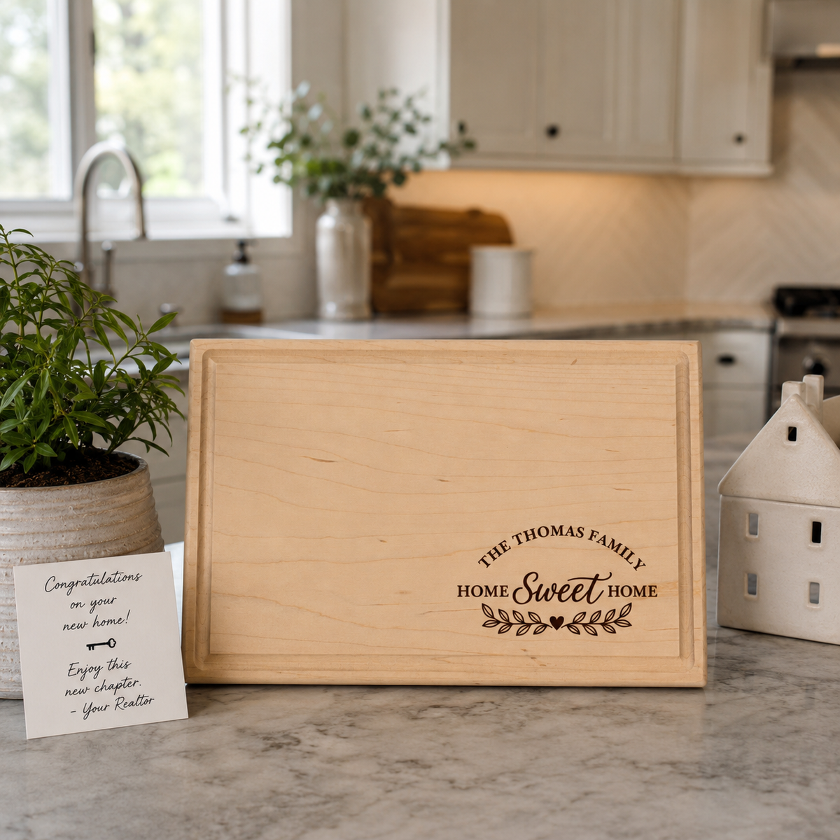 Home Sweet Home Personalized Family Cutting Board