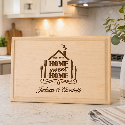 Engraved New Home Cutting Board