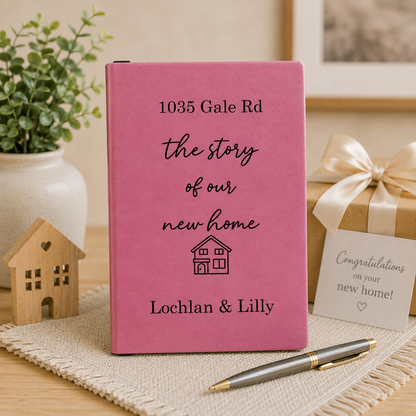 The Story of Our New Home Memory Book