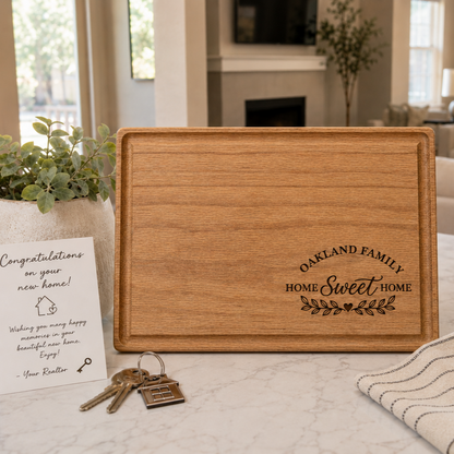 Home Sweet Home Personalized Family Cutting Board
