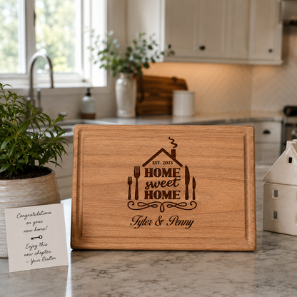 Engraved New Home Cutting Board