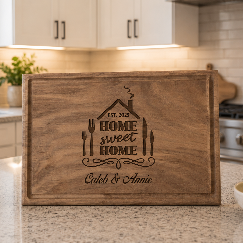 Engraved New Home Cutting Board